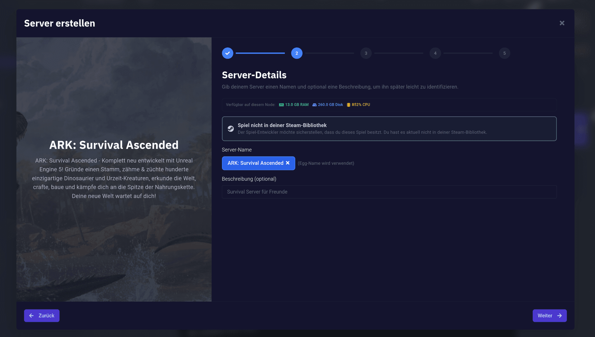 Nahtlose Steam-Integration