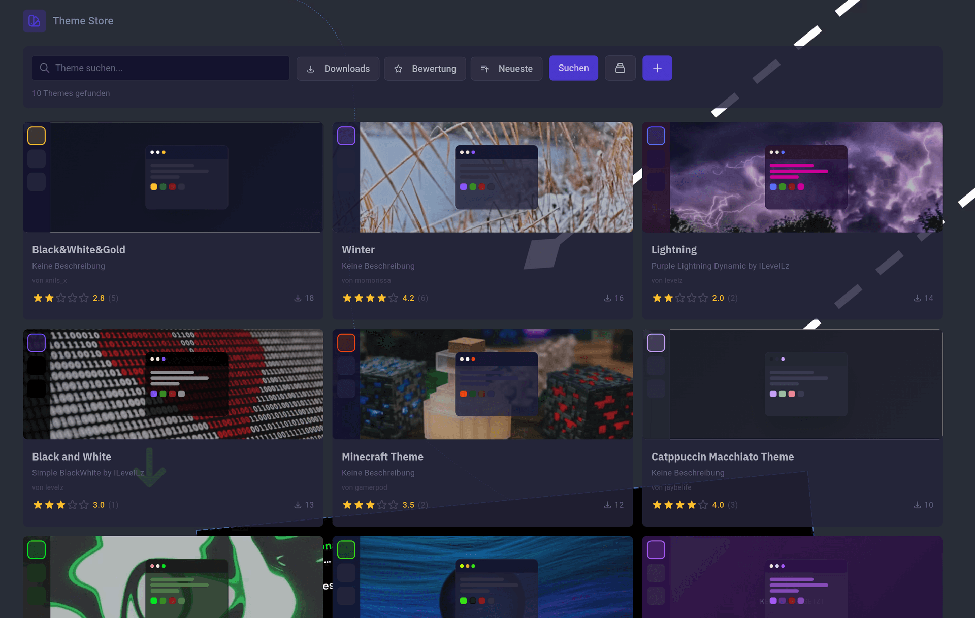 Theme Store & Editor